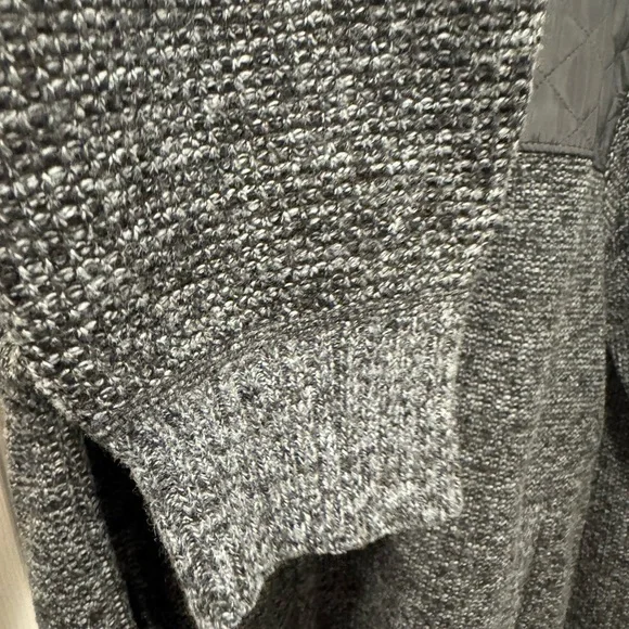 Mens Gioberti Gray Full Zip Quilted Sweater Jacket Size L - Picture 3 of 14